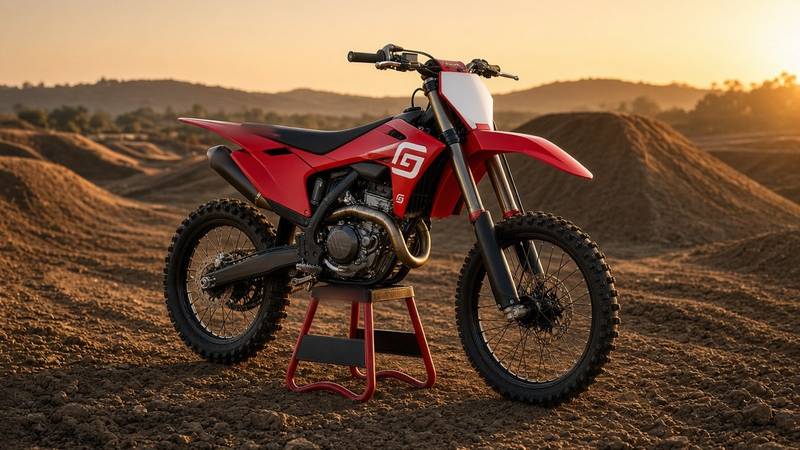 Illustration: a GasGas motocross bike.