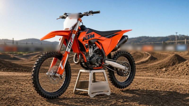 Illustration: a KTM motocross bike.